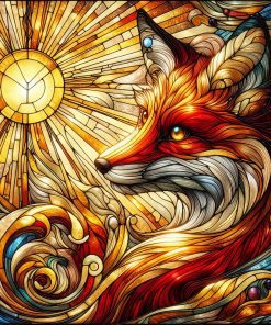 Fox Stained glass 2