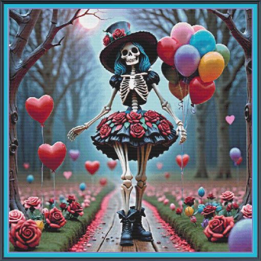 Valentines Skeleton Girl