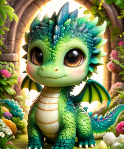 Baby Dragon cross stitch